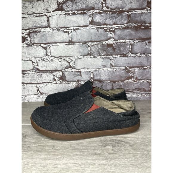 Olukai Wool Gray Wool Fabric Casual Slip On Casual Sneakers Men’s 11M US/44EU - Picture 1 of 16